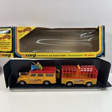Corgi Nr. 30 Jean Richard Zirkus Land Rover mit Tieranhänger #5233