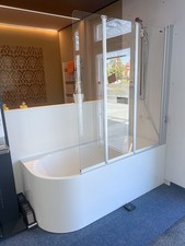 Duscholux Holydoor Top Faltduschwand 1415x1533, re., silbermatt m. Lift			