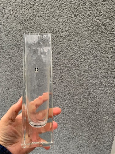 Vintage pukeberg glas vase - vintage,