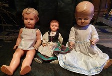 3 Alte Puppen~1 x Schildkröt ~ 