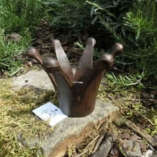 Teelichthalter Krone Gusseisen