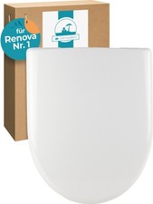 WC-Sitz für Keramag Renova Nr. 1 D-Form Toilettendeckel Absenkautomatik
