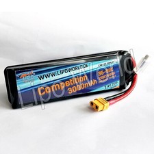 LW Competition Lipo Akku 2S 7,4V 3000mAh 35C-50C Heli Drohne T-Rex Walkera Blade