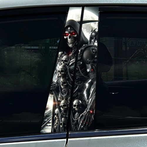 Horror skelett auto b - 2x, horror-skelett