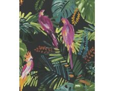 Rasch Tapete Vliestapete Barbara Home II 814729 schwarz Papagei