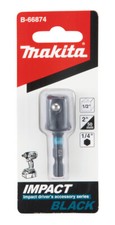 Makita Impact Black - Bit Adapter 1/4" zu 1/2" Zoll Vierkant für Steckschlüssel