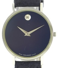 MOVADO "Museum" Vintage Damen- Armbanduhr - Classic Steel Quarz