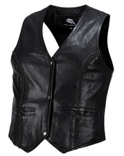 Bangla Damen Lederweste Leder