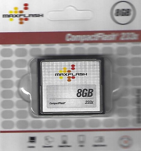 Maxflash compact flash cf - 8, gb