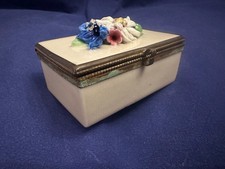 alte Dose Porzellan Enzian