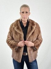 A5346 NERZJACKE PELZJACKE ECHT PELZ NERZ MANTEL - REAL MINK FUR JACKET PELLICCIA