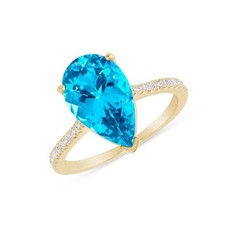 Natürlich Blau Topas Und