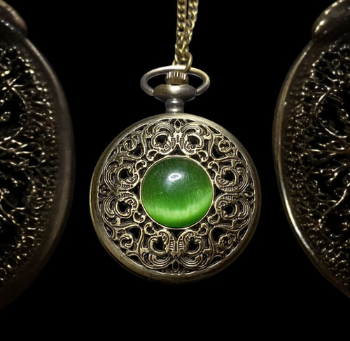 Vintage taschenuhr mit kette - taschenuhr,