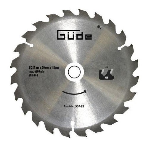 Güde sägeblatt 254x30x24z - hm,