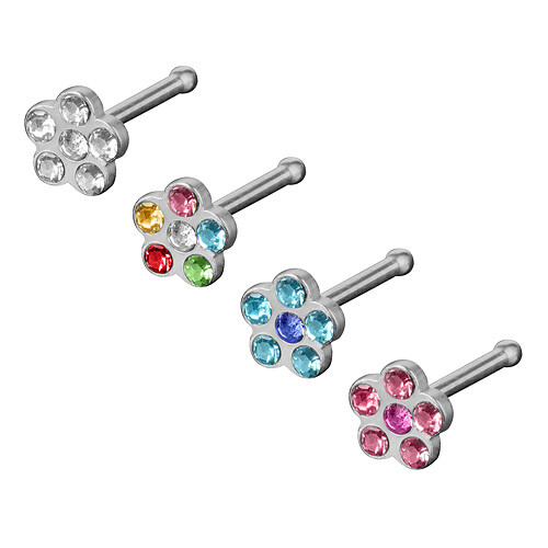 4er set nasenpiercing - 4er,