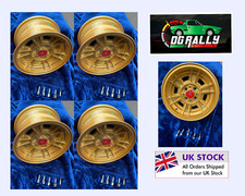 7x13 Set Gold Cromodora CD66 Replik Alufelgen Autobianchi Fiat Abarth