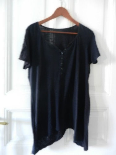 Schwarzes zipfelshirt vorne - zipfelshirt,