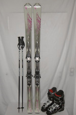 VÖLKL SKI " ESTRELLA " TOP LADY ALLROUND CARVER 165 CM + SKISCHUHE GR.:41 IM SET