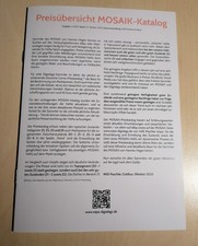 Mosaik Variant Preiskatalog