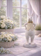 Osterhase Hase Weiß Beige