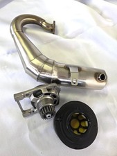 LOSI 5ive / Rovan Edelstahl Auspuff+Kupplungsglocke+Ritzel+Luftfilter