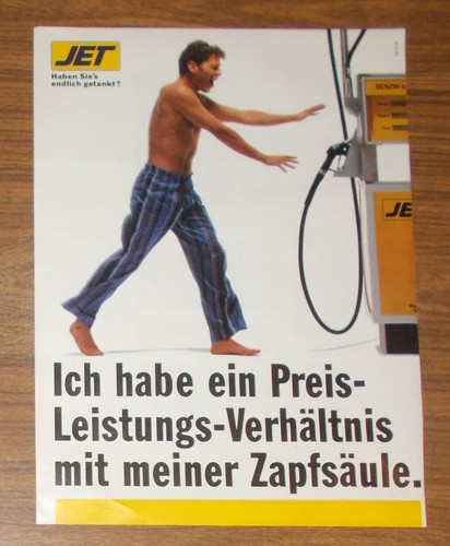Seltene werbung jet tankstelle - jet,