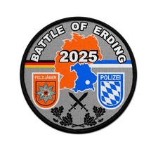9cm Patch Battle of Erding Polizei Bayern schießt auf Bundeswehr Übung Sieg Gefe