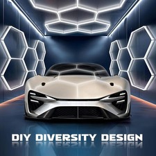 5x hexagon LED lamp tubes