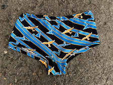 SEEADLER Badehose 6 DDR Blau Schwarz 80er True Vintage Vogel Möwen Ostsee