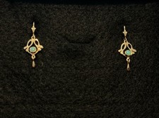 Jugendstil Opal Ohrringe 14 K