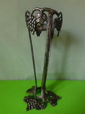 Messing Vase Jardiniere Ständer ??? Weinlaub verziert versilbert