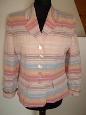 Barbara Kessels M.A.C.S.München Damen Edel Blazer Jacke Mehrfarbig Gr.38 Neu