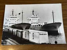 orig.Foto 2 Containerschiffe im Hafen,Seatrain Lines,ca.60er Jahre.