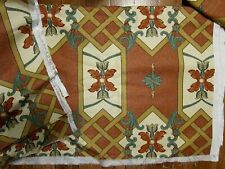 LAURA ASHLEY 1994 Blumenranken, Rot Grün Dekostoff Vorhangstoff 6,40 mtr + 1 mtr