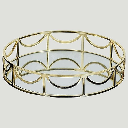 24cm rund gold spiegel - 24cm,