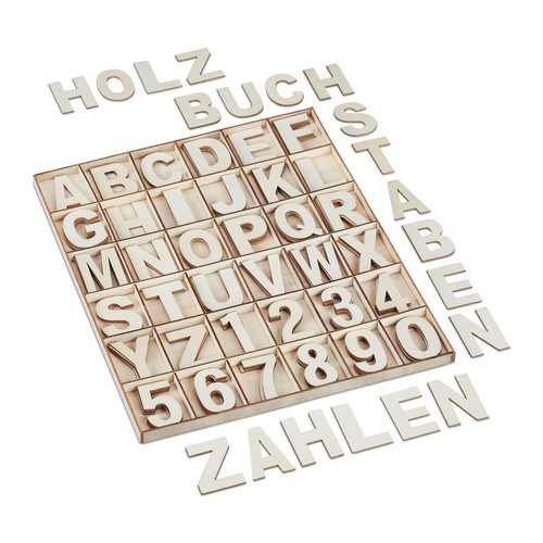 Holzbuchstaben deko zahlen - holzbuchstaben, deko-zahlen