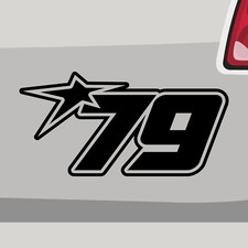 Startnummer 79 Aufkleber
