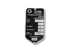 Tatran Typenschild Schild id