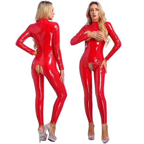 Damen jumpsuit glänzend - damen,