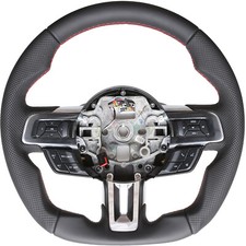 Ford Mustang Lenkrad Abgeflacht NEU Neu Beziehen Naht rot 58055