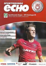 Sportfreunde Siegen - KFC Uerdingen (Stadionzeitung vom 01.10.2013)