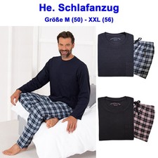 Herren Nachtwäsche Pyjama Schlafanzug Flanellhose 100% Baumwolle  Gr. M L XL XXL