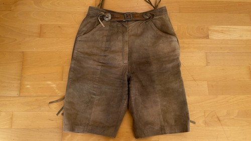 Damen wildleder hose kurz - wildleder,