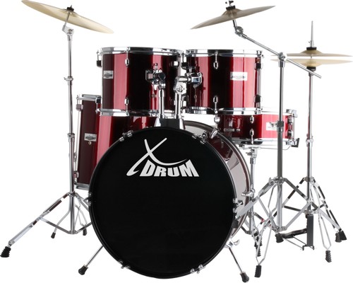 Komplettes drumset mit - drumset,