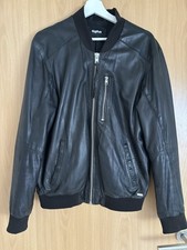 tigha Lederjacke Yari Größe M Schwarz Bomber Jacke YPS