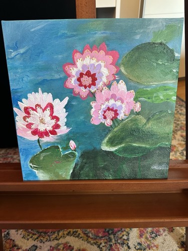 Selbstgemaltes acrylbild auf - selbstgemaltes,