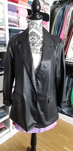 Damen leder blazer - damen, moda