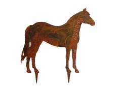 Gartenstecker Pferd im Rost