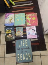 Bilder/ Schilder/ Blech Konvolut