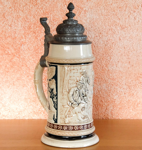 Großer antiker bierkrug - großer,